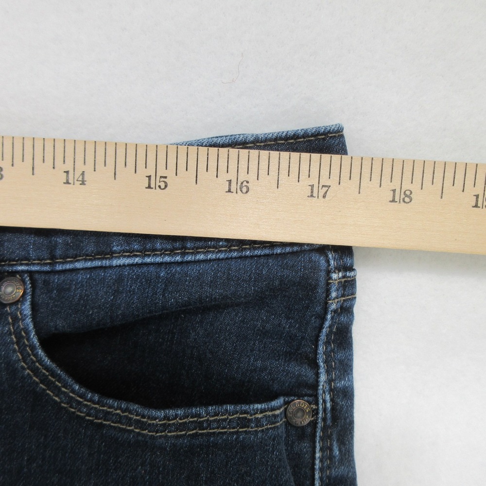 Talbots Women's Jeans 16P Slim Ankle Flawless Five Pocket Dark Wash Stretch Blue - Picture 5 of 11